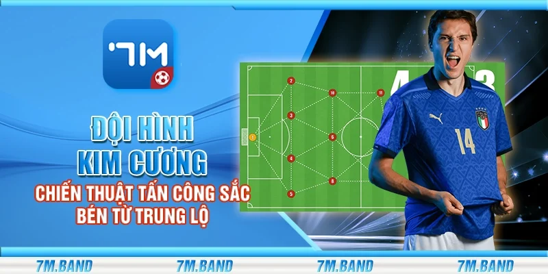 Đội hình kim cương – Chiến thuật tấn công sắc bén từ trung lộ