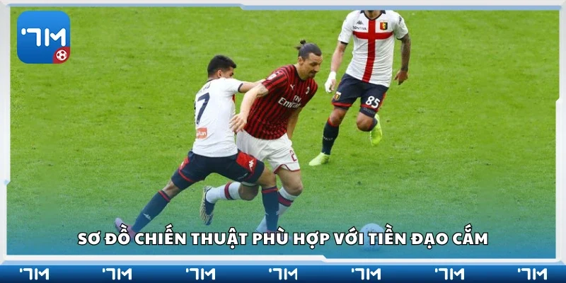 Sơ đồ chiến thuật phù hợp với tiền đạo cắm