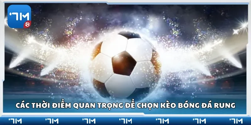 Các thời điểm quan trọng để chọn kèo bóng đá rung