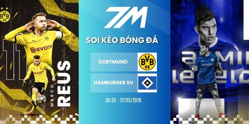 Kèo Bóng Đá Dortmund Vs Hamburger SV Hôm Nay Ngày 22/03/2026 – Bundesliga