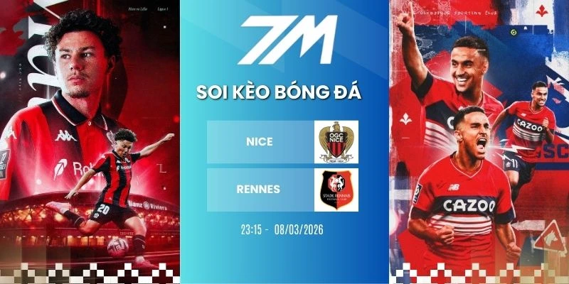 Kèo Bóng Đá Nice Vs Rennes Hôm Nay Ngày 08/03/2026 – Ligue 1