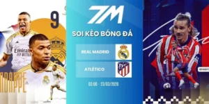 Kèo nhà cái Real Madrid vs Atlético hôm nay ngày 23/03/2026 - La Liga