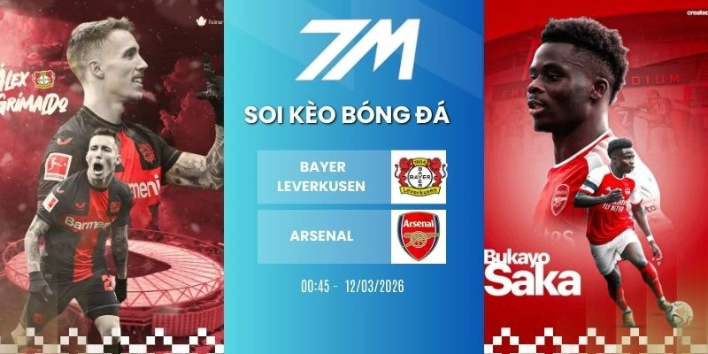 Tỷ Lệ Kèo Bayer Leverkusen Vs Arsenal Hôm Nay Ngày 12/03/2026 – C1