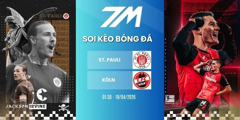 Kèo Bóng Đá St. Pauli Vs Köln Hôm Nay Ngày 18/04/2026 – Bundesliga